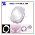 Magnifying LED Lighted Makeup Mirror,Bathroom Vanity Mirror with Strong Suction Cup,Rotates 360 Degrees,Daylight Color